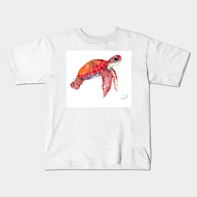 Sea Turtle Kids T-Shirt by surenart